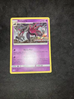 2017 Pokemon Salazzle SM73 Prerelease Promo Sun & Moon Pokemon NM - Image 1