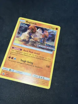 2017 Pokemon Regirock - SM74 - Prerelease Promo - Crimson Invasion NM-Mint - Image 2