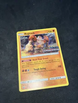 2017 Pokemon Regirock - SM74 - Prerelease Promo - Crimson Invasion NM-Mint - Image 3