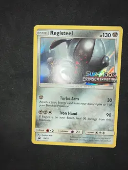 2017 Pokemon Registeel SM75 Prerelease Promo NM -Holo Crimson Invasion - Image 5