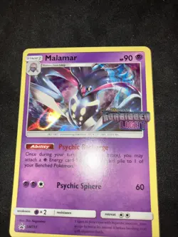 2018 Pokemon Malamar SM117 (Prerelease Promo) Forbidden Light- NM/Near Mint - Image 4