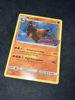 2017 Pokemon S&M Guardians Rising Prerelease Promo- Mudsdale SM20- NM- MINT - Image 2