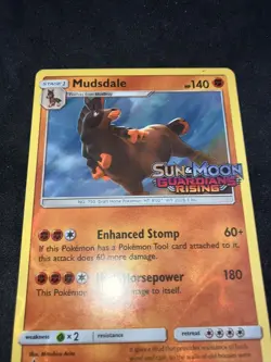 2017 Pokemon S&M Guardians Rising Prerelease Promo- Mudsdale SM20- NM- MINT - Image 5