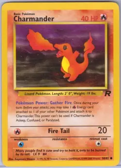 Charmander - 50/82 - Common - Unlimited - Team Rocket - Pokemon - MP - Image 1