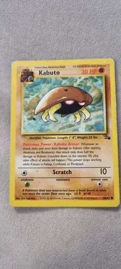 Kabuto - Pokemon TCG - MP - Common - Fossil Set 50/62 - Image 3