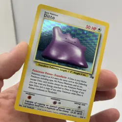 Pokemon Ditto 3/62 WotC Fossil Unlimited Holo Rare MP - Image 2