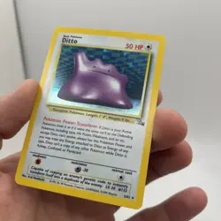 Pokemon Ditto 3/62 WotC Fossil Unlimited Holo Rare MP - Image 5
