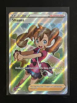 2021 Pokemon SWSH Fusion Strike Shauna Full Art Trainer #263/264 - Image 1