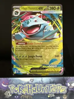 Pokemon Card Mega Venusaur EX 003/132 Double Rare Mega Evolution Base Set L/P - Image 1