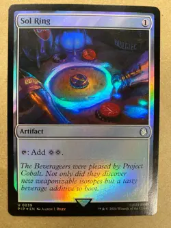 MTG 1x FOIL Sol Ring 239 Universes Beyond: Fallout Magic the Gathering x1 NM - Image 1
