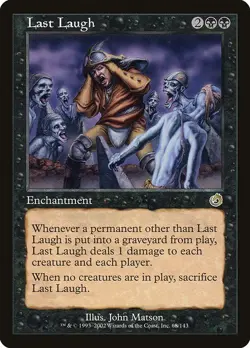 MTG Torment --- LAST LAUGH --- RARE! NM! Magic the Gathering! - Image 3