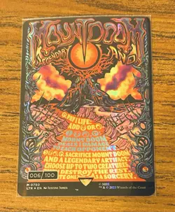 Mount Doom - Serialized Borderless Poster- MTG LOTR LTR - 006/100 - Image 2