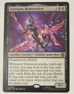 Gwenom, Remorseless #56 - Magic: The Gathering / Marvel’s Spider-Man Mythic Reg - Image 1