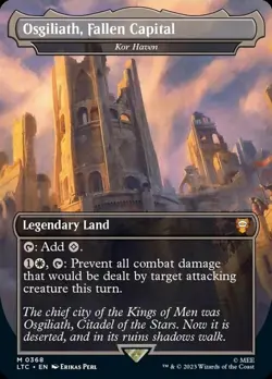 1x Osgiliath, Fallen Capital - Foil Moderate Play MTG Magic - Kid Icarus - - Image 1