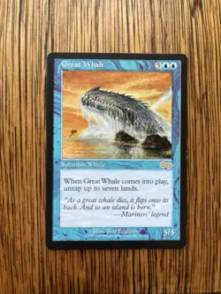 Magic: The Gathering Urza's Saga - Great Whale - Creature - NM - MTG - Image 1