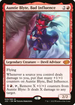 MTG Auntie Blyte, Bad Influence - Jumpstart 2022 #030 - Image 1