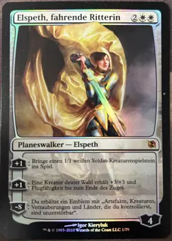 Elspeth Foil German Elspeth vs Tezzeret Duel Deck MTG Magic - Image 1