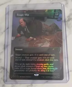 MTG The Office Tragic Slip Kevin Borderless Dwight’s Destiny Secret Lair Foil - Image 1