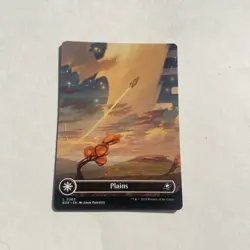 L 0262 Plains BORDERLESS Full Art Land Edge of Eternities EOE MTG Card - Image 1