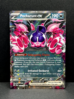 Pecharunt ex 039/064 Shrouded Fable Double Rare Pokemon TCG - NM - Image 1