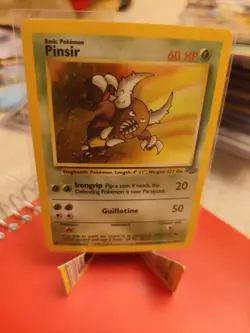 Pokemon TCG Pinsir 09/64 Jungle Unlimited Holo Rare Vintage 1999 LP/Nm - Image 1