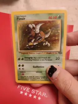 Pokemon TCG Pinsir 09/64 Jungle Unlimited Holo Rare Vintage 1999 LP/Nm - Image 3