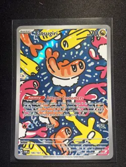Pokemon TCG Tatsugiri Twilight Masquerade Illustration Rare Card 186/167 NM - Image 1