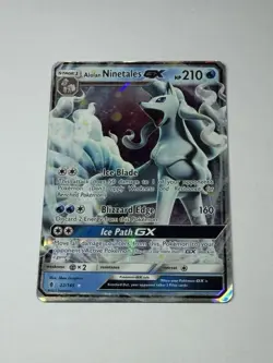 Pokemon Card TCG Alolan Ninetales GX 22/145 Holo Full Art 2017 Rare MP - Image 1