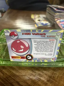 Voltorb # 100 Holo Blue Label - Pokemon Topps TV Animatio - Image 2