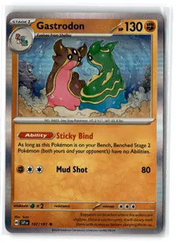 2024 Scarlet & Violet Series - Surging Sparks Gastrodon #107 Rare Holo - Image 1