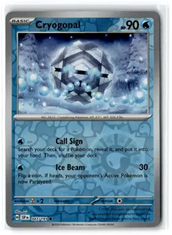2024 Scarlet & Violet Series - Surging Sparks Cryogonal #47 Common Reverse Holo - Image 1