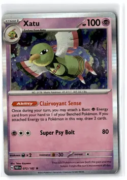 2023 Scarlet & Violet Series - Paradox Rift Xatu #72 Rare Holo - Image 1