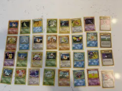 Lot of 32 Pokemon 1999 Base Set Unlimited Cards- Near Mint/ Light Play LOT #5 - Image 1