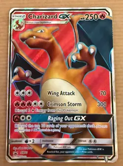 Charizard GX SM60 Sun & Moon Full Art Ultra Rare Promo Standard Size Pokemon TCG - Image 1