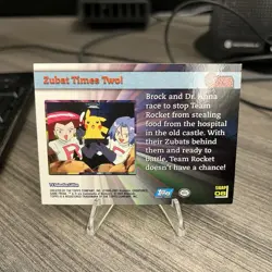 Topps Pokemon Johto League Champions Screen Snap08 Zubat Times Two Blue Label - Image 2