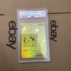 2021 Pokemon Swsh Black Star Promo 145 Full Art Pikachu V Celebrations UPC PSA 9 - Image 1