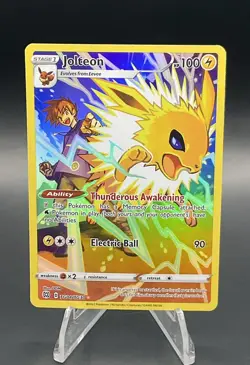 Jolteon TG04 Ultra Rare Brilliant Stars Trainer Gallery Pokemon TCG (NM) - Image 1