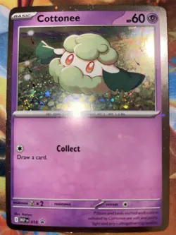 Pokemon Cottonee #018 Phantasmal Flames Black Star PROMO Rare Foil Holo NM/M - Image 1
