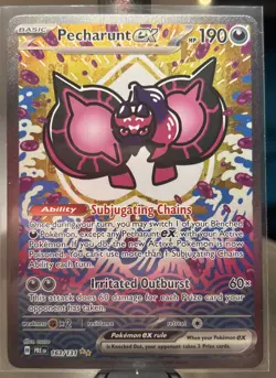 Pokemon TCG SV-Prismatic Evolutions Pecharunt EX #163/131 Special Illustration - Image 1