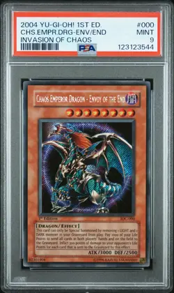 2004 1ST ED #000 CHAOS EMPEROR DRAGON - ENVOY OF THE END PSA 9 - Image 1