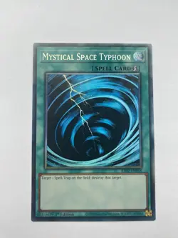 RA02-EN048 Mystical Space Typhoon : Collector's Rare 1st Edition YuGiOh Card - Image 1