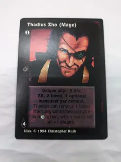 That is Zho (Mage) Jyhad Vampire The Eternal Struggle Rare Card - Image 1