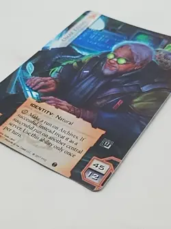 Android Netrunner Omar Keung Conspiracy Theorist Alt Art Promo Card - Image 4