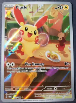 Pokemon Plusle Paradox Rift TCG Holo Card 193/182 Illustration Rare, Near Mint - Image 1