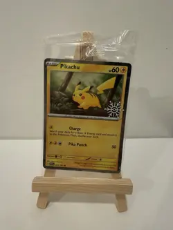 Sealed Pokemon TCG SnowflakeStamped Pikachu Holiday Calendar025/165 Promo Card - Image 1