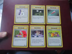 Pokemon Trainer Cards x 6 - Good Condition - Lot 12 - Image 1