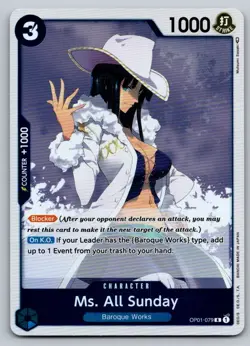 Ms. All Sunday OP01-079 One Piece FOIL Card - Image 1