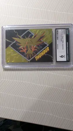 1999 Pokemon Meiji Promo Embossed Card Thunder Zapdos, CGC9 - Image 3