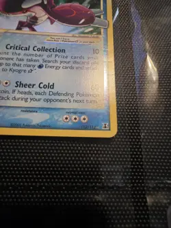 Pokemon TCG Kyogre Gold Star Card 112/113 EX Delta Species LP Condition - Image 4