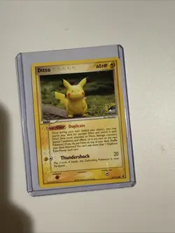 Pokemon Delta Ditto Pikachu Promo Card SDCC 63/113 RARE - Image 1